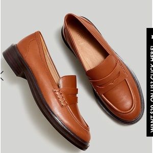 NEW Madewell Chunky Vernon Loafers size 7.5 in Maple